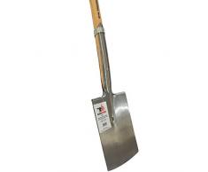 SHW-FIRE 59085 Baumschulspaten Rodespaten Spaten für Harte steinige Böden mit Stiel Holzstiel Hickory T-Griff 85cm