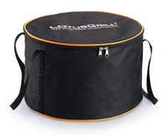 LotusGrill Holzkohlengrill Serie 340, Mandarinenorange, 35 x 26 x 23,4