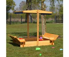 Merschbrock Trade GmbH Sandkasten mit Dach, absenkbar