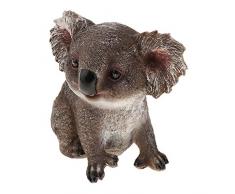 Backbayia Harz Garten Statue Koala Bär Schaukel Figur Handwerk Skulptur für Terrasse Hof Rasen Haus