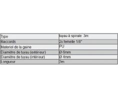 Airbrush Spiralschlauch 2x G 9,51 mm (1/8) Innengewinde 3 m Druckluftschlauch