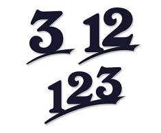 Hausnummer 2-stellig /16cm Ziffernhöhe in Anthrazit RAL7016,Schwarz oder Weiß