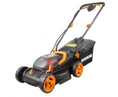 Worx 40V (2 x 20V/4.0Ah) Max Li-Ion 34 cm Akku-Rasenmäher WG779E.1