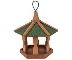 Vogelhaus aus Holz zum aufhängen ca. 44x44x36cm | Vogelhäuschen für Vogelfutter - Futterhaus Vogelfutterstation - Schutz gegen Schnee & Regen | Futterstation, Futterstelle, Vogelfutterhaus