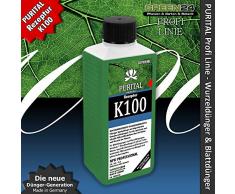 GREEN24 Rezeptur K100 NPK 5,0+8,0+12,0 Flüssig-Dünger, System Volldünger (Stickstoff Phosphat Kalium) mit Spurennährstoffen Eisen Kupfer Mangan Molybdän Zink (250 ml Konzentrat)