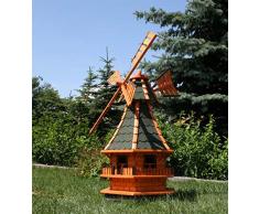 Große Windmühle mit Solar 1,30 m grün Typ 6
