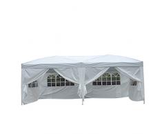 HOMCOM Outsunny 3x6 m Faltpavillon Pavillon Faltzelt Partyzelt Gartenzelt inkl. 6 Seitenteile