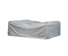 Gartenmöbel Schutzhülle / Abdeckung - Premium XXL (300 x 300 x 80 cm) wasserdichte Abdeckplane für Eck-Loungegruppe / Oxford 600D Polyestergewebe / mit Ventilationsöffnungen