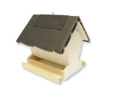 matches21 Vogel Futterhaus Futterstelle doppelseitig Holz Bausatz f. Kinder Werkset Bastelset ab 12 Jahren