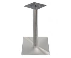 Exclusiver EDELSTAHL Untergestell Quadratisch Bistrotisch