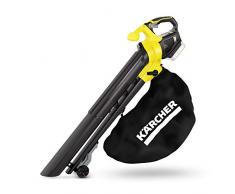 Kärcher BLV 18-200 Battery Akku-Laubbläser und -sauger (Leistung je Akkuladung: 425 qm, Geschwindigkeitsregulierung, Fanksackvolumen: 45 l, Luftgeschwindigkeit: 200 km/h, 3,5 kg Gewicht)