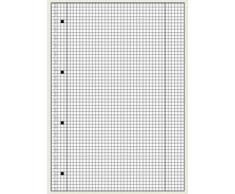 10 Brunnen Collegeblöcke Student A4 Lineatur 28 kariert , 80 Blatt weiß