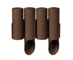 Cellfast Standard Gartenpalisade Rasenkante Palisade Beetumrandung (13,8m, Braun)