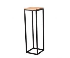 Wguili Blumenständer Indoor Outdoor Garten Terrassenpflanze Bonsai Dekorative Display Blumenständer Iron Art Blumentopf Steht Ideal für Hof, Garten, Balkon (Color : Black, Size : S:30 * 30 * 50cm)
