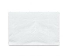 2 Seitenteile Seitenwände Seitenplanen ohne Fenster für PE-Pavillon Partyzelt 3 m weiß