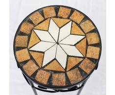 DanDiBo Blumenhocker Mosaik Rund 46 cm Blumenständer 12011 Beistelltisch Pflanzenständer Mosaiktisch