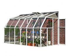 RION Sun Room 37 Anlehngewächshaus weiss