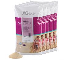 A&G-heute 125kg Spielsand Quarzsand für Sandkasten Dekosand TÜV Nord geprüft TOP Qualität