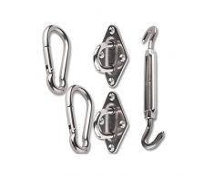 CelinaSun Sonnensegel Zubehör Set Dreieck Edelstahl V2A Sonnenschutz Befestigung Segel Montage Werkzeug