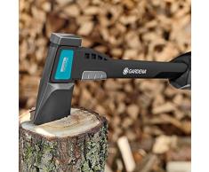 Gardena Spaltaxt 2800 S: Vielseitige Axt für verschiedene Holzarbeiten, Antihaftbeschichtung, Edelstahl-Schlagschutz, Hammerfunktion, 70 cm (8719-48)