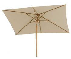 Schneider Sonnenschirm Malaga, natur, 300x200 cm rechteckig, Gestell Aluminium/Stahl, Bespannung Polyester, 7.2 kg