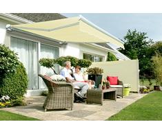 6m elektrische Vollkassettenmarkise, Elfenbein