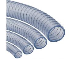 Saugschlauch *TRANSPARENT Klar Spiralschlauch Förderschlauch Pumpen Druckschlauch - METERWARE (25 mm (1)