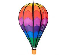 CIM Windspiel - Heißluftballon Mountain - wetterbeständig - Ballon:Ø28cm x 48cm, Korb: 4.5cm x 4cm - kugelgelagerte Aufhängung (Mountain)