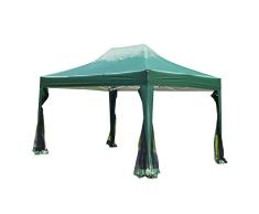 Outsunny® Faltpavillon Pavillon Faltzelt Partyzelt Gartenzelt inkl. Seitenteilen grün 3x4,5m