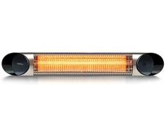 veito Blade Design Infrarot Heizstrahler, 2000 Watt, Fernbedienung, 4 Heizstufen Dimmer, Wintergarten, Terrassenstrahler, Infrarotstrahler Elektrisch