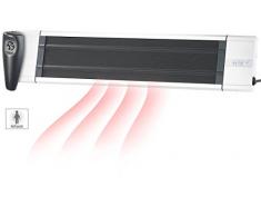 Semptec Urban Survival Technology Heizstrahler: IR-Dunkelheizstrahler RA-324, Timer & Fernbedienung, 2.400 Watt, IP55 (Schwarzstrahler)