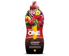 Nutri ONE Universal-Dünger, Flüssigkonzentrat für Topfpflanzen, Balkonpflanzen, Gemüse, Kräuter und Garten, 1 Liter Flüssigdünger