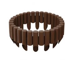 Cellfast Standard Gartenpalisade Rasenkante Palisade Beetumrandung (2,3m, Braun)