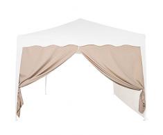 INSTENT® Basic Seitenwand/Seitenteil für Pavillon 3x3m mit Reißverschluss oder Fenster, Wasserabweisend und atmungsaktiv, Farbwahl, für Festzelt, Partyzelt