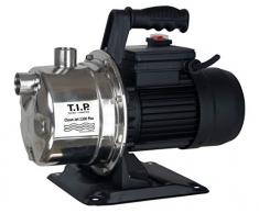 T.I.P. 30087 Gartenpumpe Edelstahl Clean Jet 1300 Plus Kit mit 4 m Ansauggarnitur, bis 4.400 l/h Fördermenge
