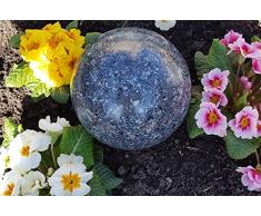 Kugel aus Edelstahl 15 cm Dekokugel Granit anthrazit Dekorationskugel Edelstahlkugel