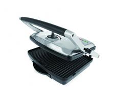 Naelia CGF-FM601-NAE Elektrogrill, multifunktional, Edelstahl, 2.200 W, 35 x 33 x 13 cm, Grau