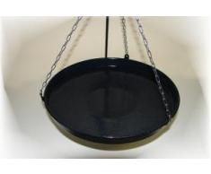 Bratpfanne Grillpfanne Paellapfanne Feuerschale rund 34 cm für Dreibein-Grill