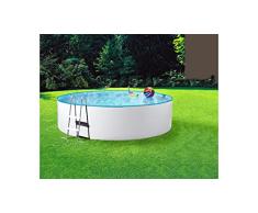 MYPOOL Set (5-tlg.): Rundpool Standard inkl. Kartuschenfilteranlage (in 5 Größen) 300 cm, 90 cm