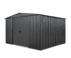 Spacemaker Metallgerätehaus, Metallgerätehaus, Gartenhaus aus Metall 10x10 grau, 313x297 cm