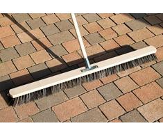 Straßenbesen 80cm breit Besen Saalbesen Kehrbesen mit Buchestiel 150cm