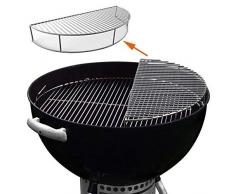 GFTIME Edelstahl Warming/Grillen/Rauchen Expansion Rack Grate - für den Einsatz mit 22,5 Zoll Wasserkocher Grill-Kohle Grillen Weber Zubehör, Mann Geschenk …