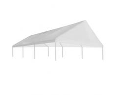 Festnight- Pavillondach 4 x 6 m Wei? | Ersatzdach mit PVC-Beschichtung | UV- und Wasserbest?ndig Pavillonabdeckung | Partyzeltdach für Pavillon Faltpavillon Gartenpavillon Festzelt