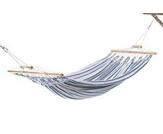 Chico-Doppelhängematte 350 x 190 cm - Synthetik, beige-blau
