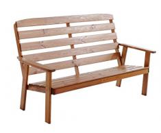 Ambientehome 90330 3-er Bank Gartenbank Holzbank Loungebank Massivholz Hanko Maxi, braun