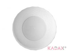 KADAX Blumentopf, EIN Topf für Blumen und Pflanzen mit Untersetzer, Pflanzkübel leichtes und beständiges Material EIN dekorativer Topf für Pflanzen (12cm, Weiß)