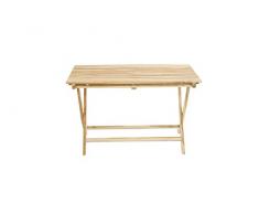 Ploß Outdoor furniture Milford Klapptisch, Eco Teak Natur, 120 x 70 x 75 cm