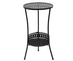 vidaXL Bistrotisch Vintage-Stil Rund Metall Stehtisch Bartisch Gartentisch