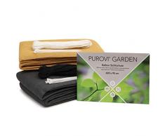 Purovi Balkon Sichtschutz | Balkonbespannung zur Balkonverkleidung in Verschiedenen Größen und Farben | Beige 600 x 90 cm inkl. Seil und Kabelbinder zur Befestigung