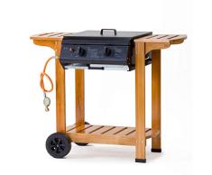Tepro Gasgrill - Grillwagen mit Holzgestell Pittsburgh, Mehrfarbig